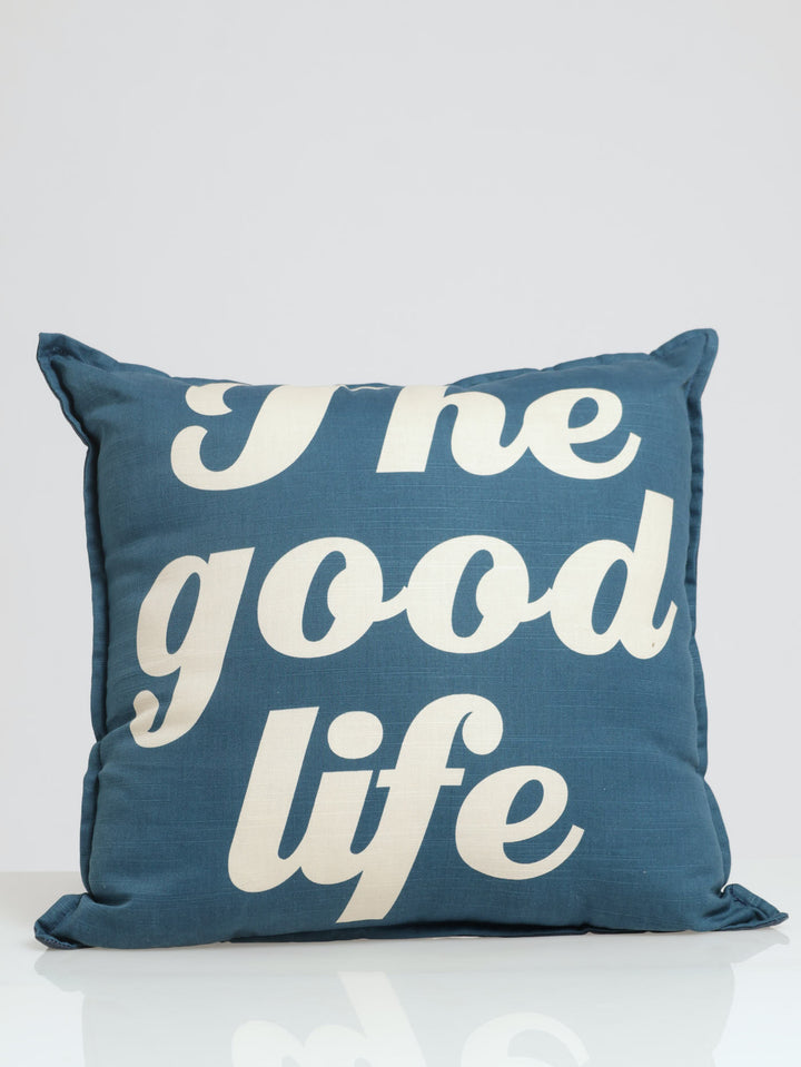 The Good Life Scatter Cushion 50 X 50 cm - Denim