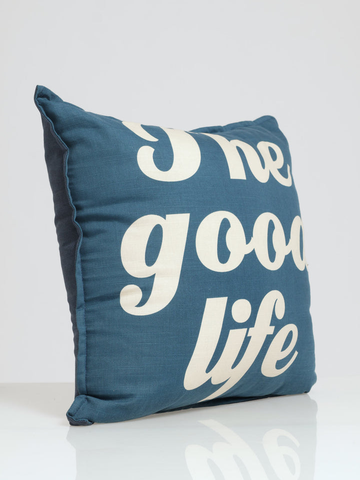 The Good Life Scatter Cushion 50 X 50 cm - Denim