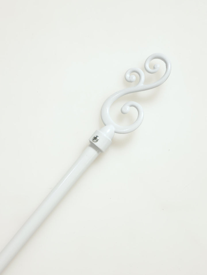 Metal Swirl Eline Extendable Curtain Rod 120cm-210cm