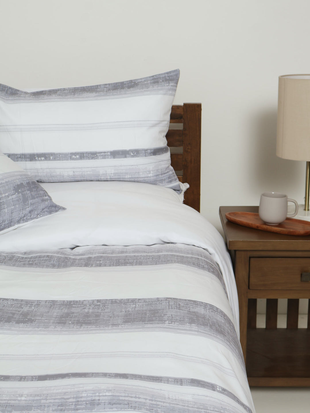 Bronte Charcoal Stripe Duvet