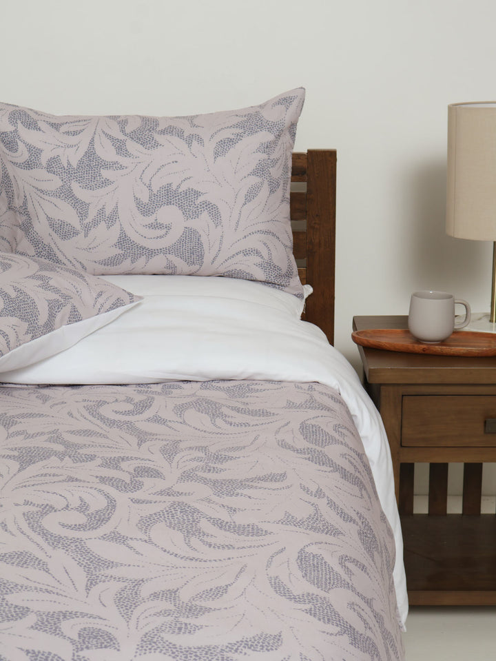 French Scroll Duvet - Stone