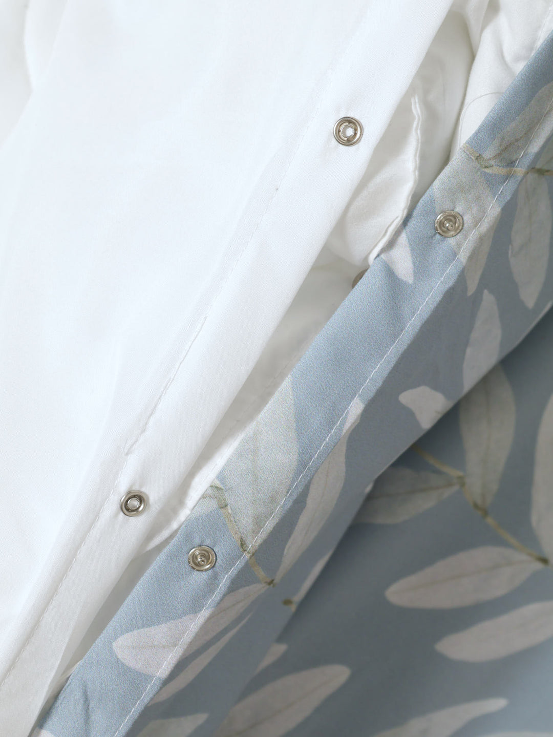 Lola Leaf Duvet Set - Blue