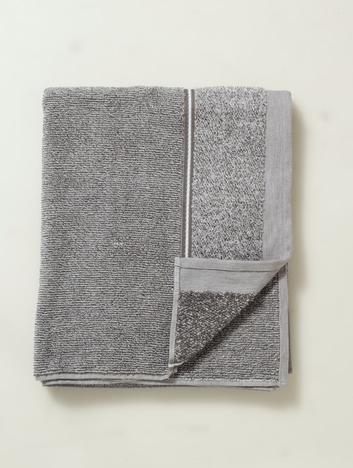 Premium Melange Bath Towels - Charcoal