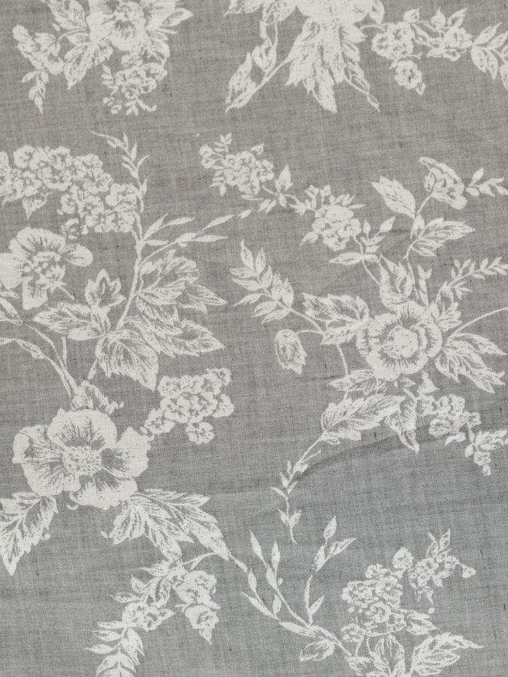 Jacquard Botanical Charcoal Duvet