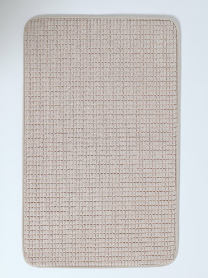 Popcorn Memory Foam Bathmat - Taupe