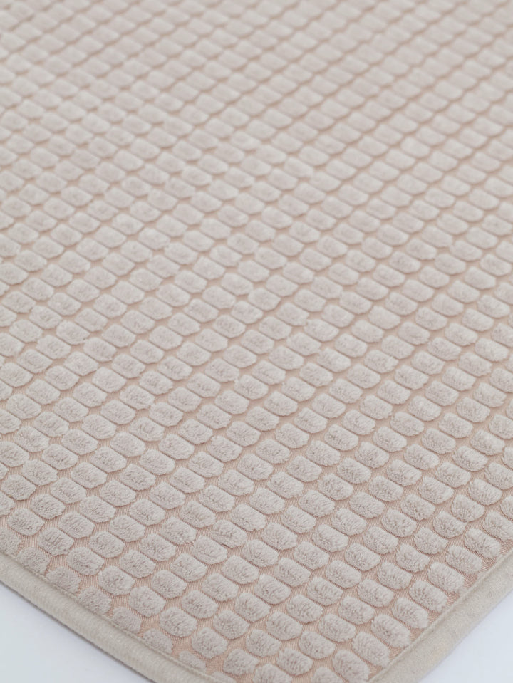 Popcorn Memory Foam Bathmat - Taupe