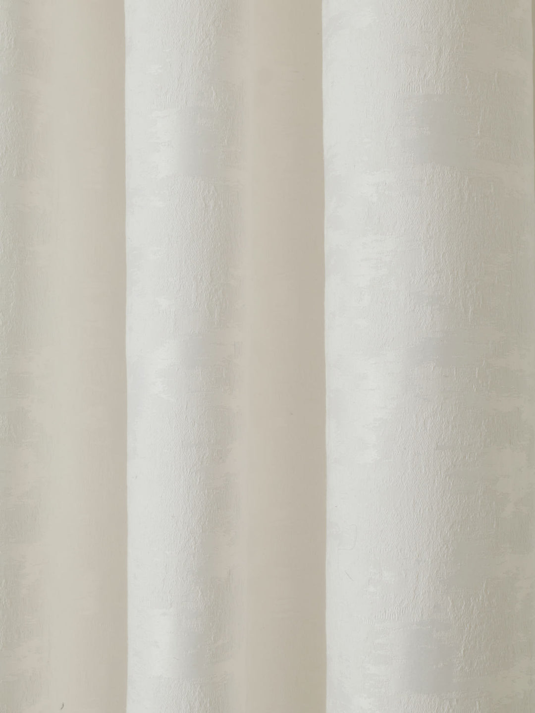 Eyelet Lined Marble Jacquard Curtain - White