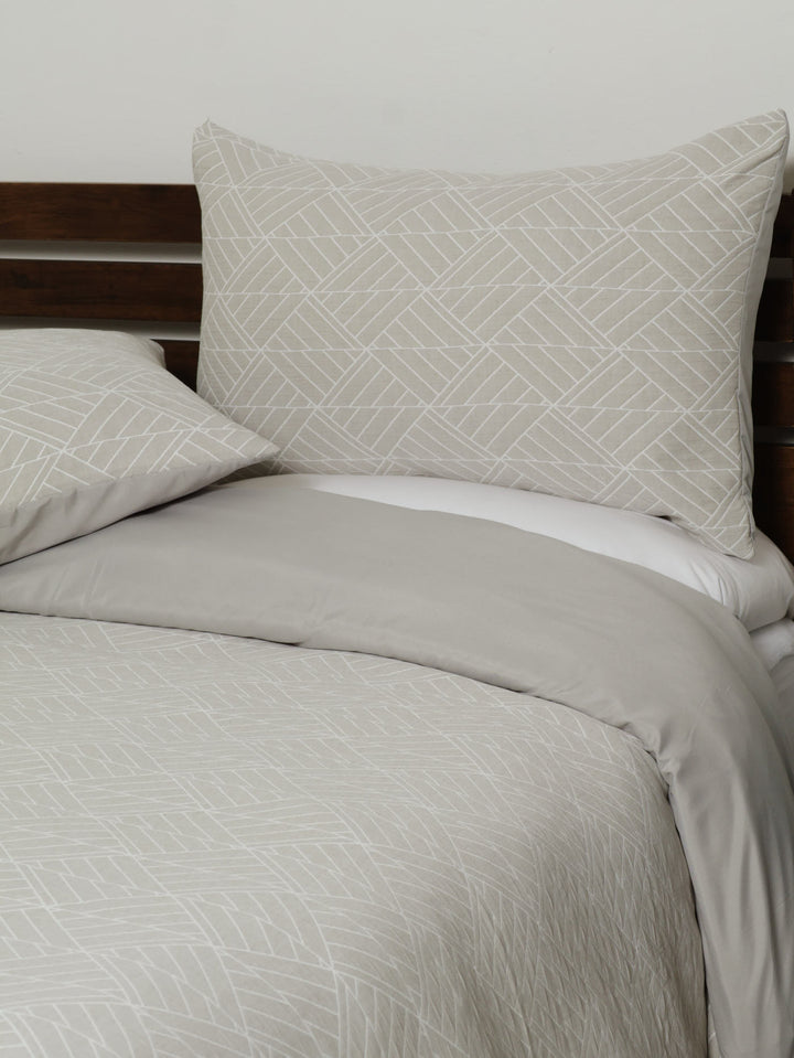 Quilted Jacquard Grey Duvet