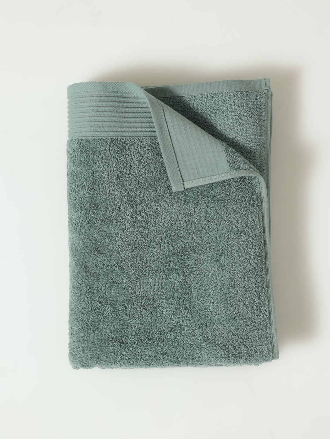 Signature Ripple Border Towels - Duck Egg