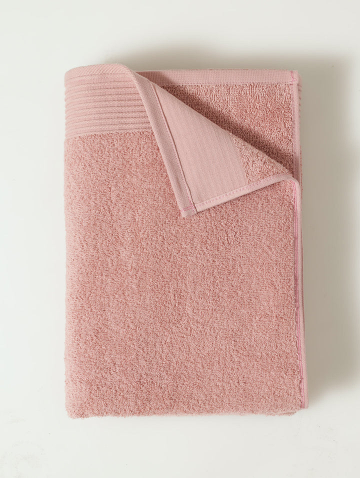 Signature Ripple Border Towels - Blush