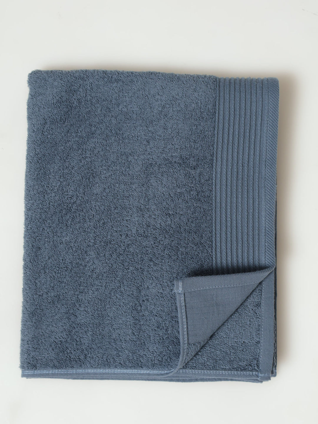 Signature Ripple Border Towels - Blue