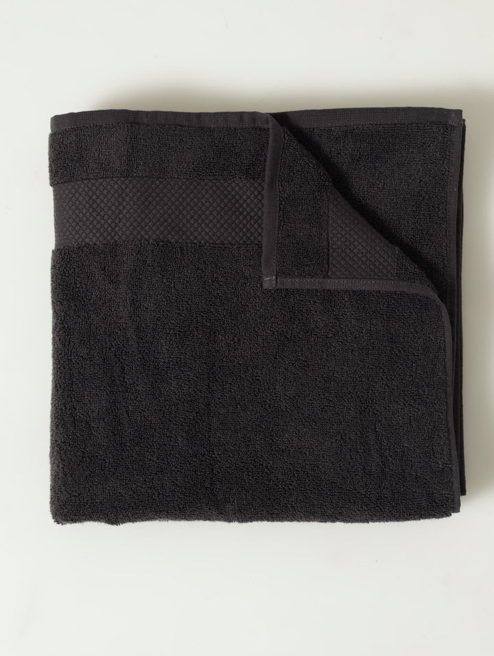 Zero-Twist Luxury Bath Towels - Charcoal