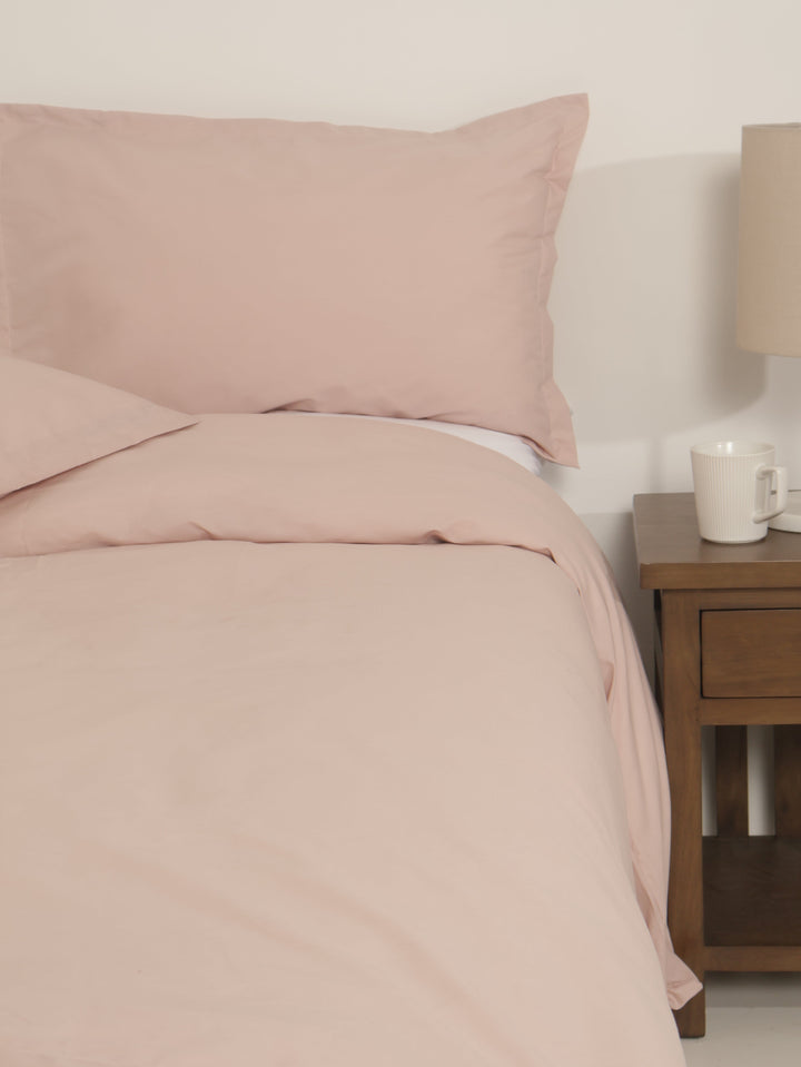 Modern Oxford Duvet Set - Blush Pink