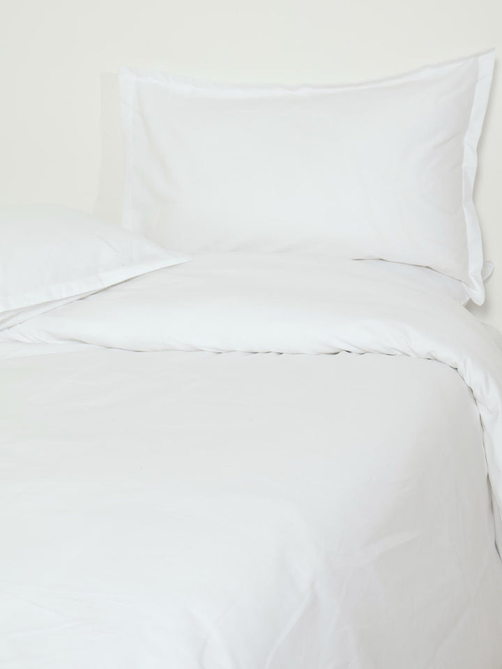 Modern Oxford Duvet Set - White