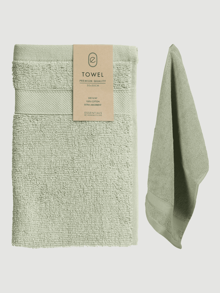 Luxury Cotton Towels - Sage