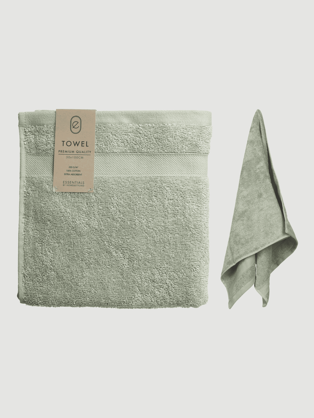 Luxury Cotton Towels - Sage