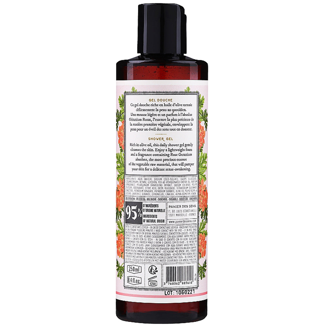 Panier Des Sens Rose Geranium Shower Gel 250ml