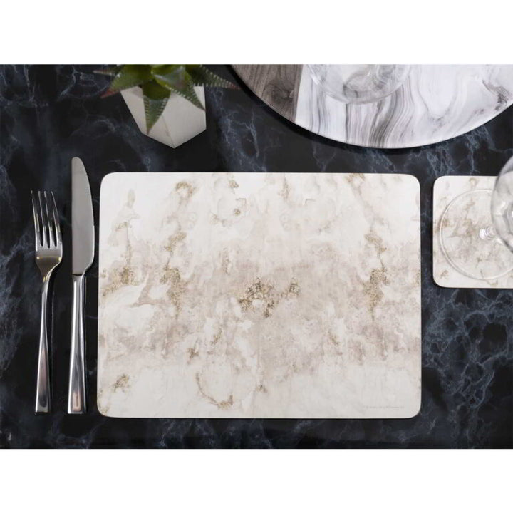 Creative Tops Grey Marble Pack of 6 Premium Placemats