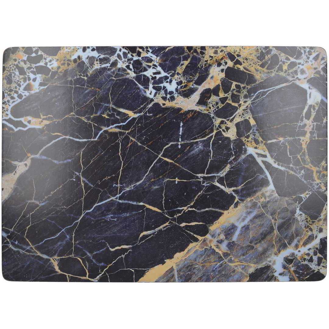 Creative Tops Navy Marble Pack of 4 Large Premium Placemats