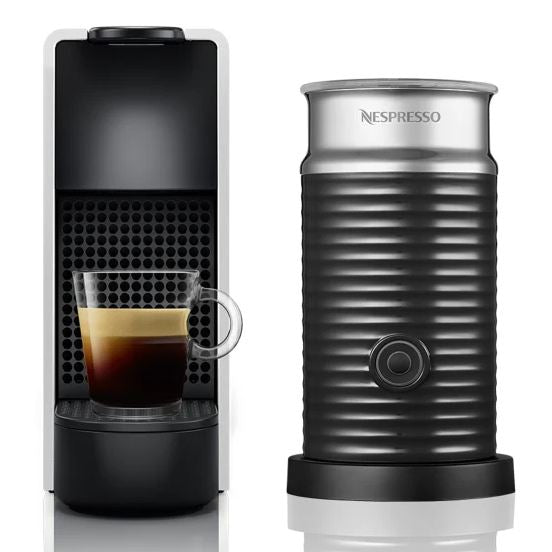 Nespresso Essenza Mini Coffee Machine Bundle With Milk Frother