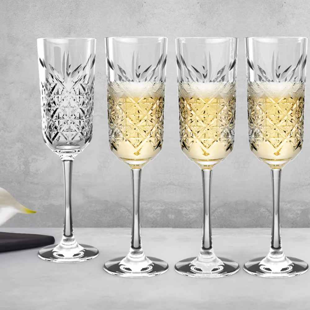 Pasabahce Timeless Champagne Glass Set - 4 X 175ml