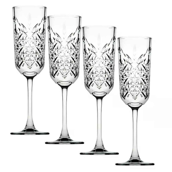 Pasabahce Timeless Champagne Glass Set - 4 X 175ml