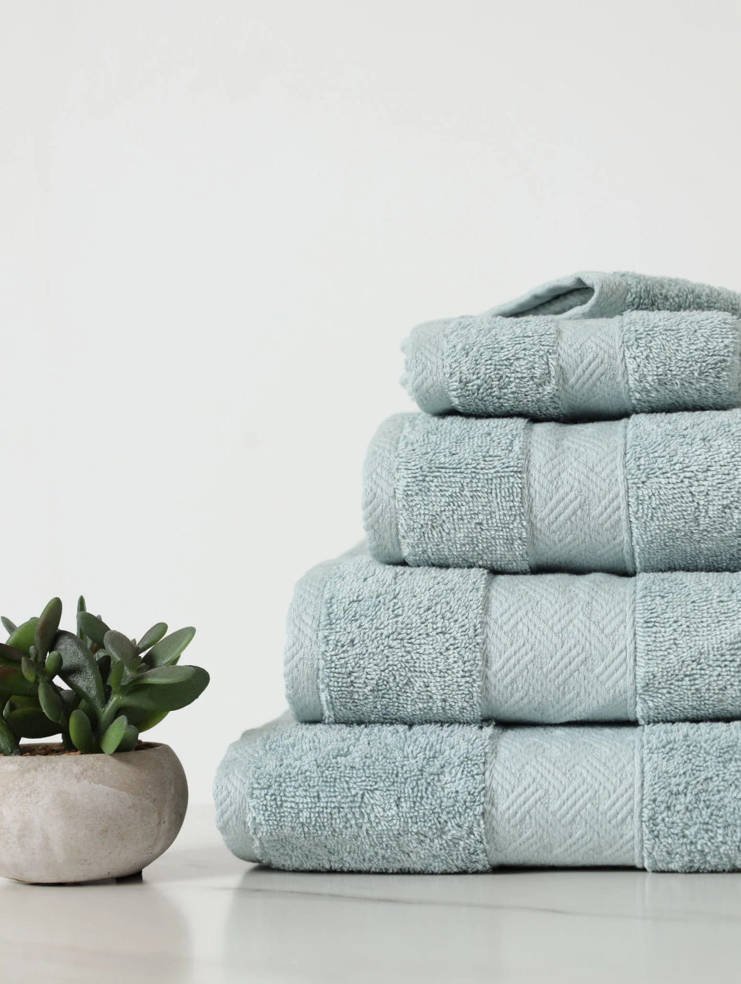 Luxury Cotton Towels - Duck Egg