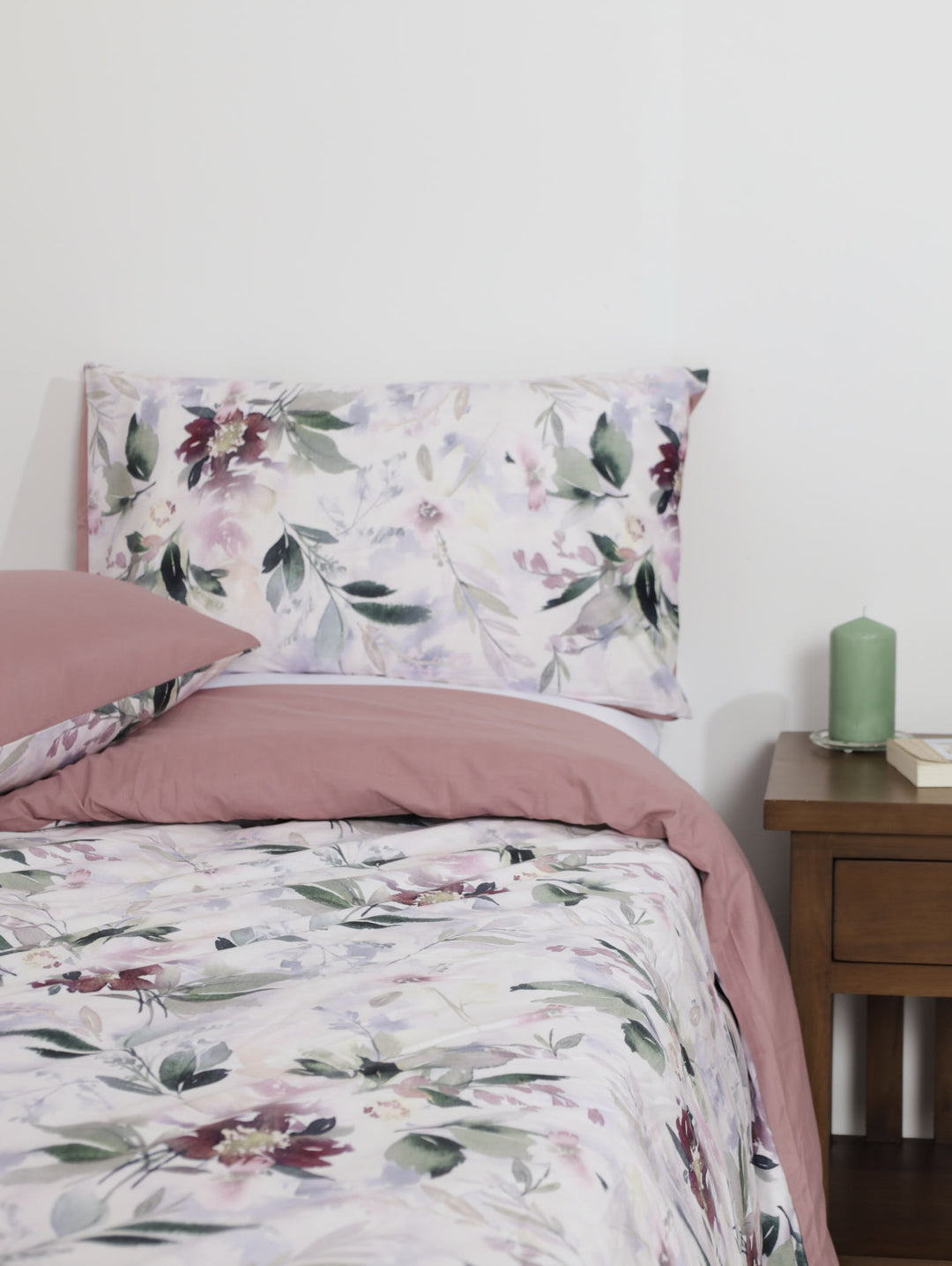 Delaware Floral Duvet - Mauve