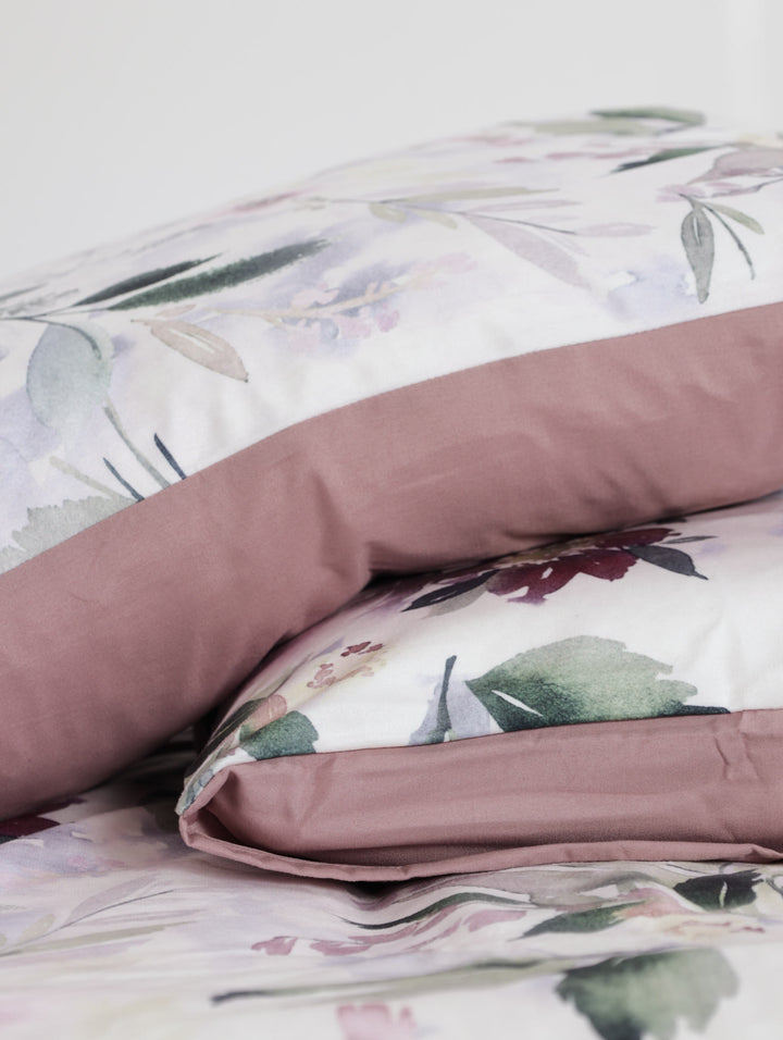 Delaware Floral Duvet - Mauve