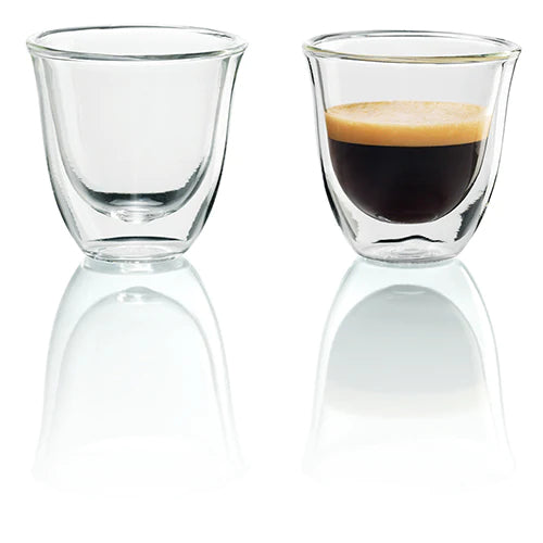 De'Longhi Double Walled Espresso Glasses - 2 Pack