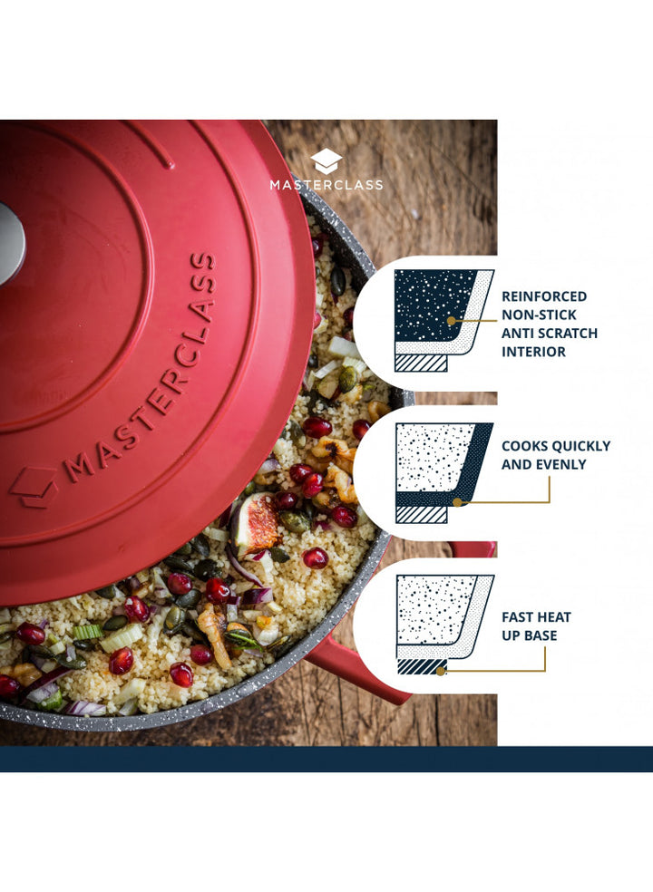 MasterClass 2.5L Cast Aluminium Casserole Dish