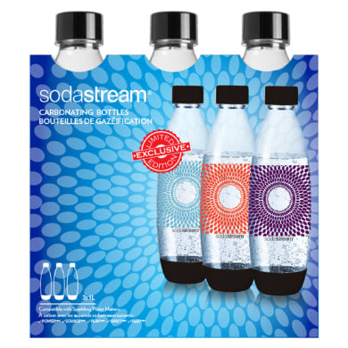 SodaStream Bottle Fuse 1L Trio Pack Fireworks