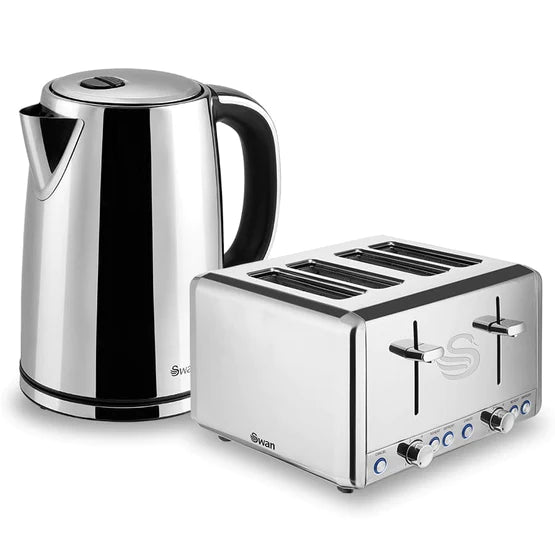 Classic Cordless Kettle And 4 Slice Toaster Pack