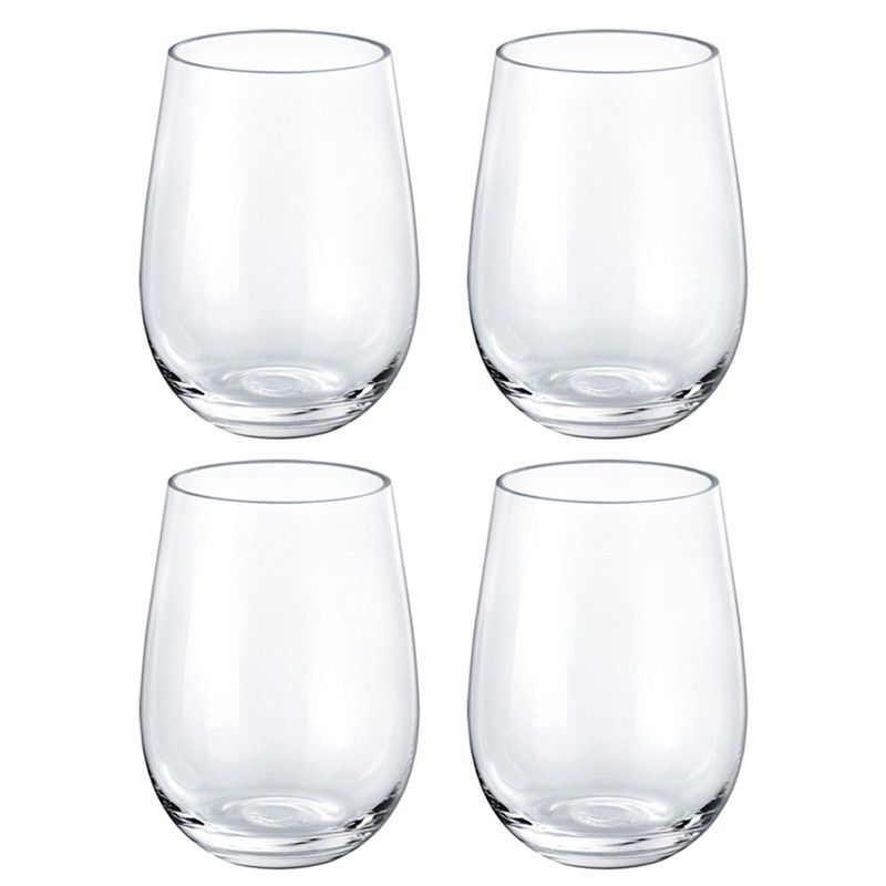 Borgonovo Ducale Stemless Glasses - 4 Pack Glasses