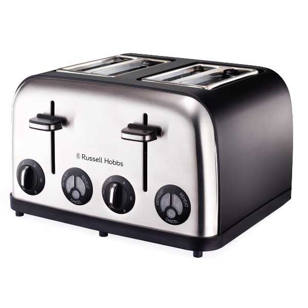 Russell Hobbs 4 Slice Matt Black Toaster