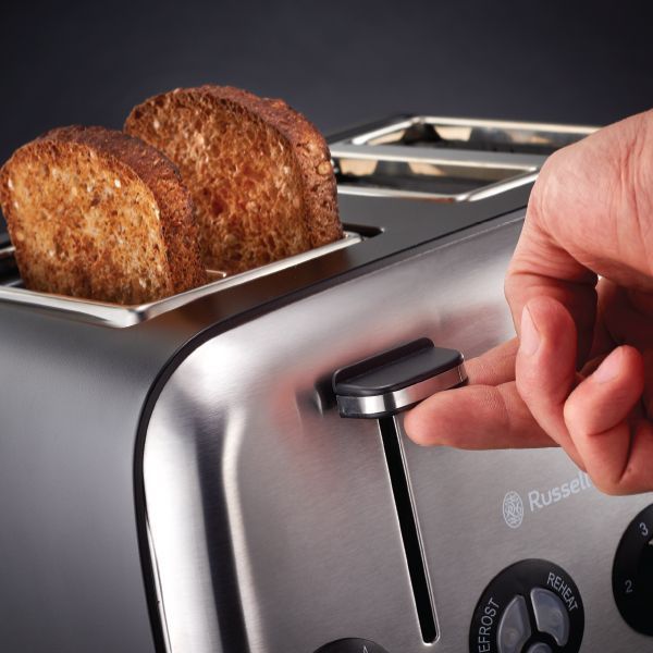 Russell Hobbs 4 Slice Matt Black Toaster