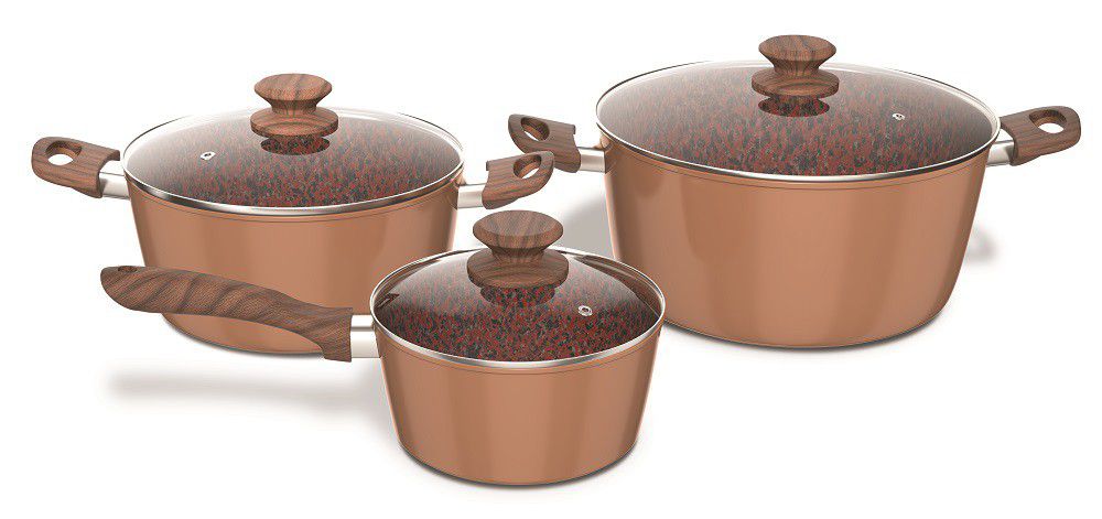 Bennett Read 6 Piece Copper And Rock Pot Set