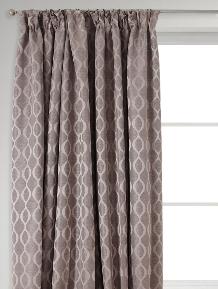 Helix Jacquard Taped Lined Curtain