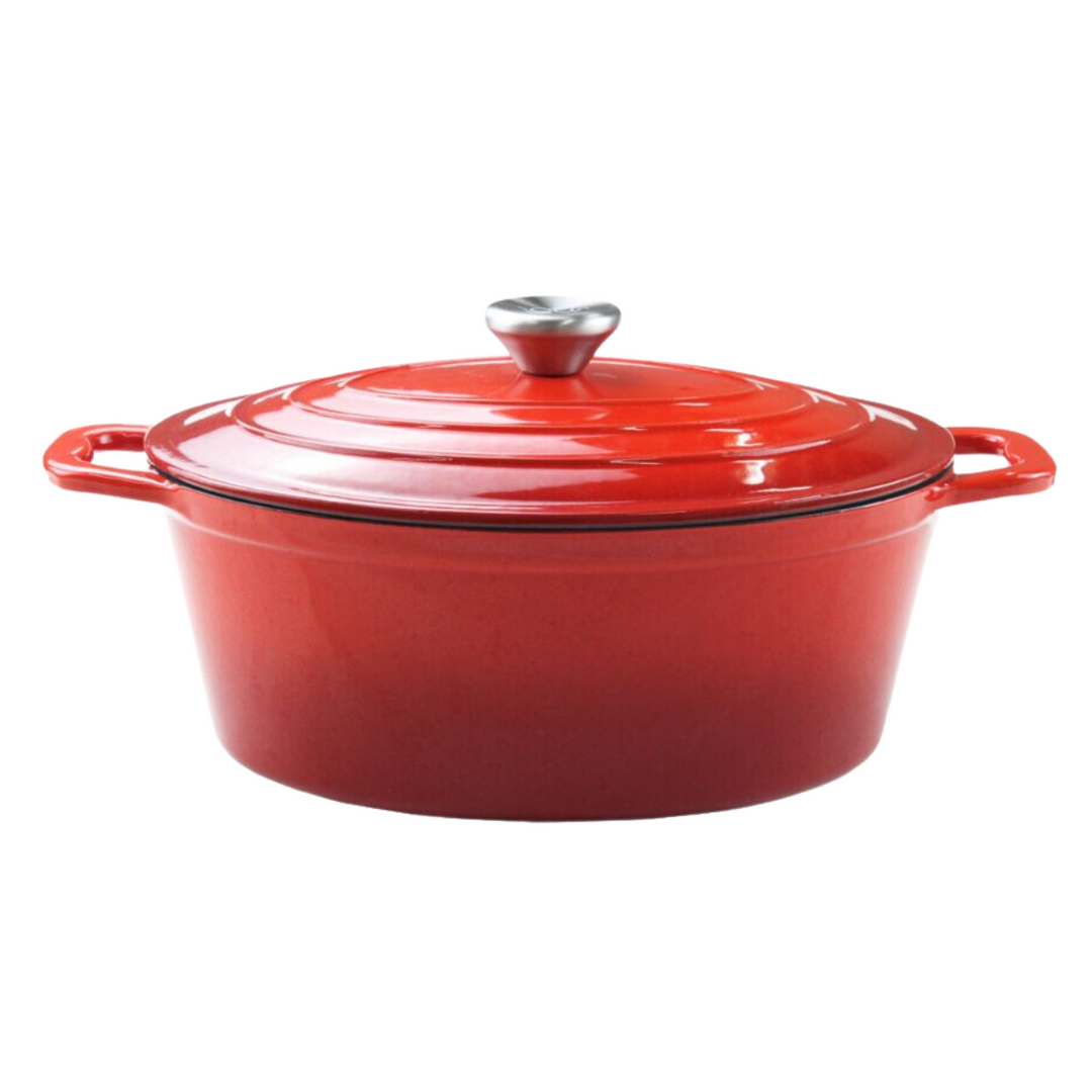 4L Cast Iron Oval Casserole Pot