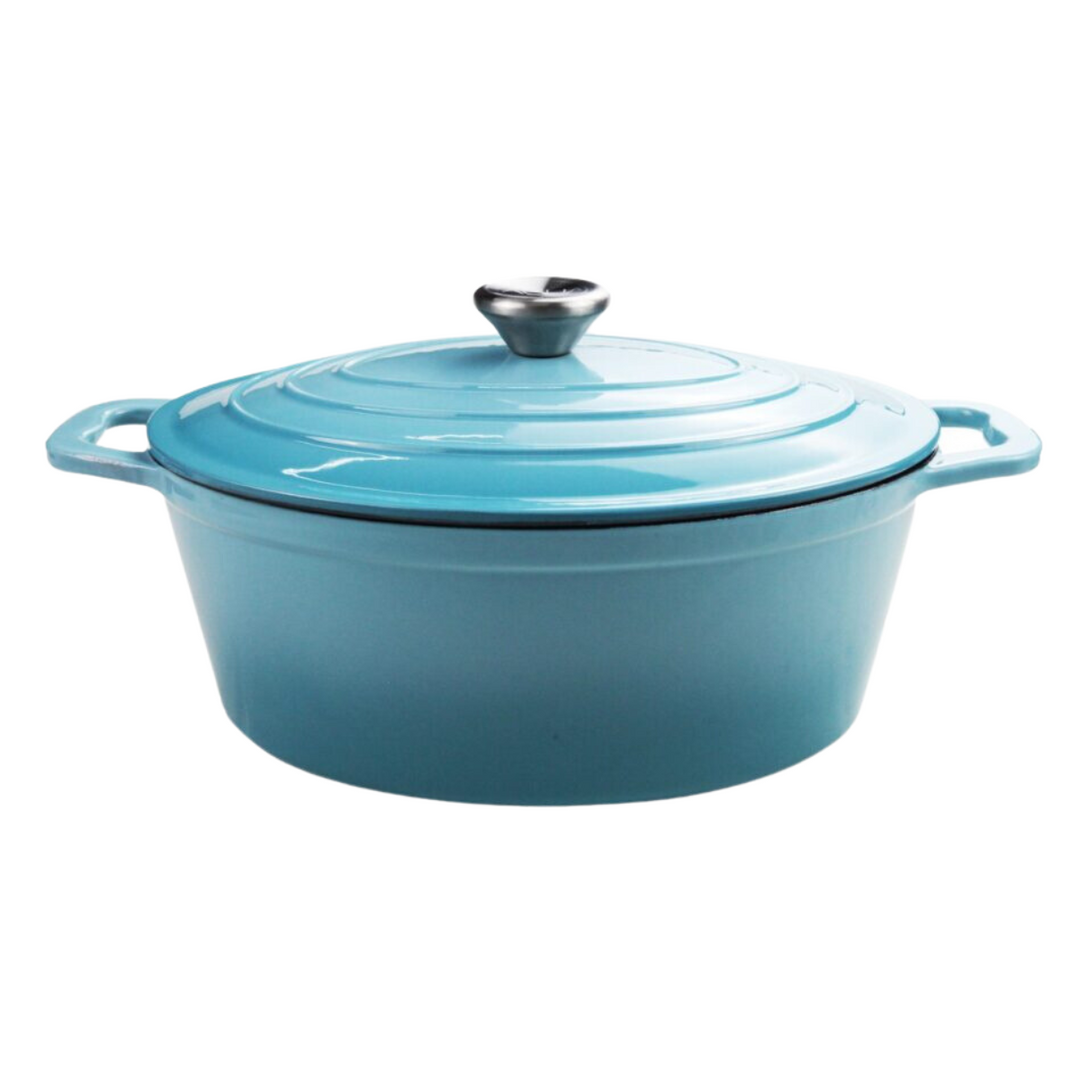 4L Cast Iron Oval Casserole Pot