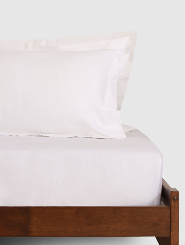 2 Pack 100% Cotton Percale Oxford Pillowcases - 200TC