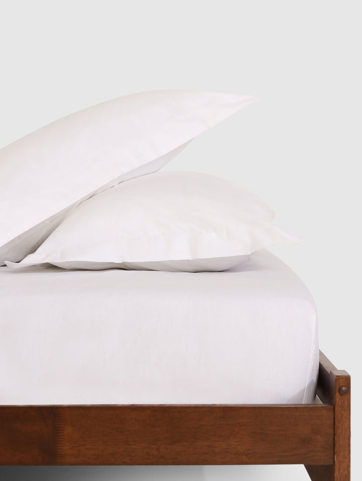 2 Pack 100% Cotton Percale Oxford Pillowcases - 200TC