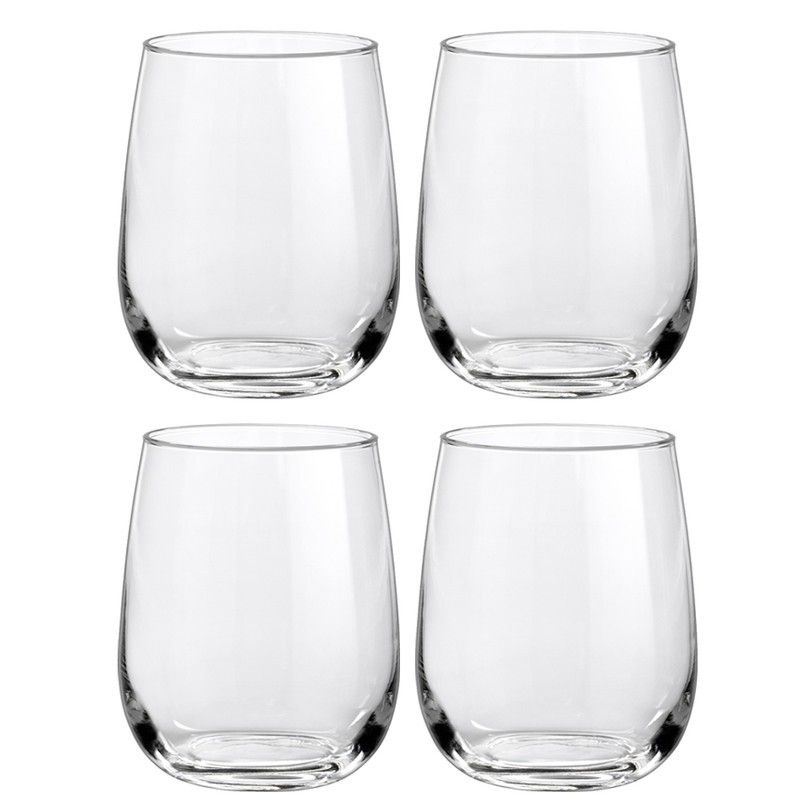 Borgonovo Ducale Stemless Glasses - 4 Pack Glasses