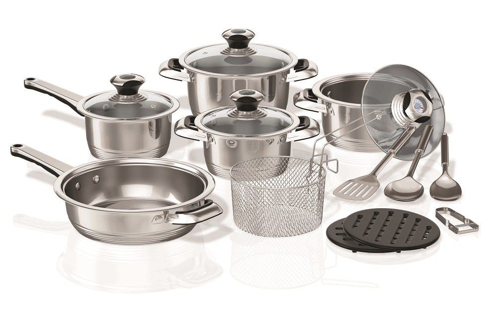 Bennett Read 16 Piece Stainless Steel Cookware Set